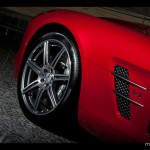2011 Red Mercedes SLS AMG 6.3 Exterior