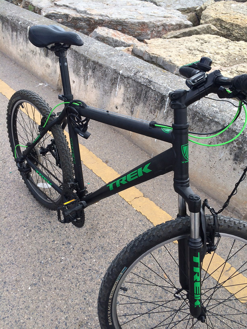biycle green gear 